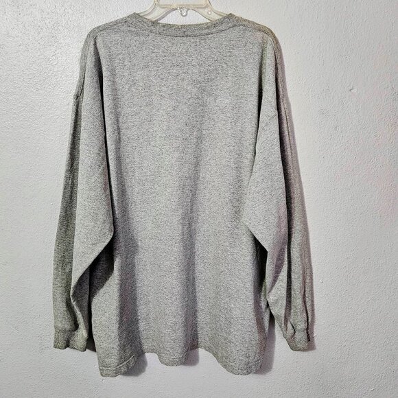 CARHARTT MEN'S LONG SLEEVE WORKWEAR T SHIRT HEATHER GRAY LOGO ON POCKET SIZE 2XL - Picture 2 of 6